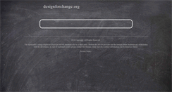 Desktop Screenshot of designforchange.org